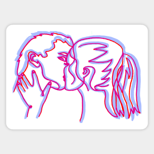 Red Kiss Sticker